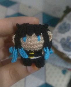Muichiro Tokito crochet keychain, demon slayer