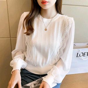 Elegant Lace Trim Knit Top