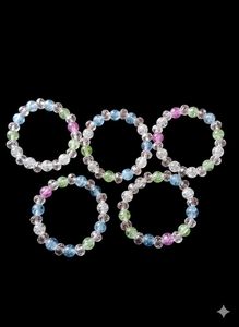 Set Of 5 Colorful Beaded Bracelet