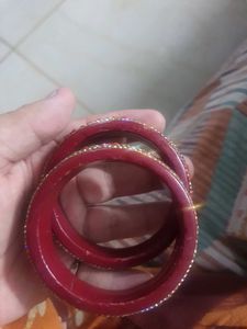 Red &amp; Gold Bangles combo
