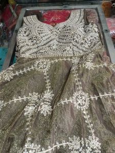 Elegant Embellished Anarkali Suit