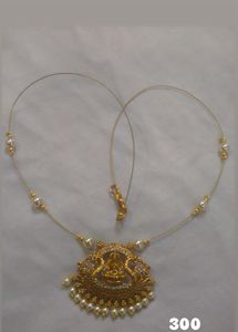 Elegant Gold-Tone Lakshmi Pendant