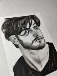 Charcoal Portrait Drawing