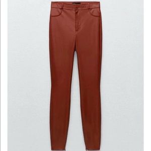 Zara Faux Leather Pants