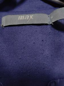 Max Women’s Long Winter Coat Lavender Blue Shade