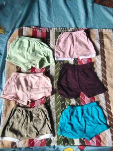 babies Colorful Shorts - 6 Pack