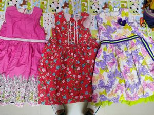 3 Home wear Cotton Frocks
