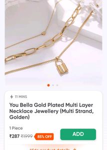 Aesthetic Lock Neck Chain