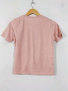 SSS Peach Knot-Front Top