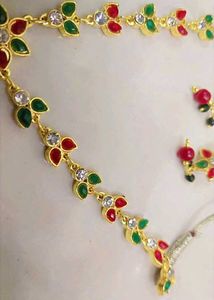 3 Combo Gold Jhumka Earrings with Ruby &amp; Emeral