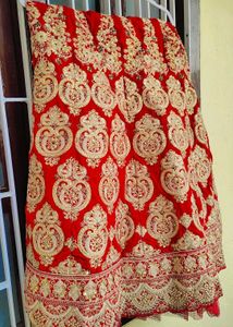 Red Embroidered Lehenga Choli Set