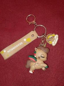 Dragon Run Unicorn Keychain