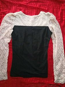 Lace Sleeve Top