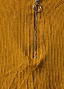 Forever 21 Mustard Crop Top