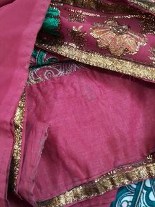 Heavy  Work  Saree  With  Out Blouse  Pc