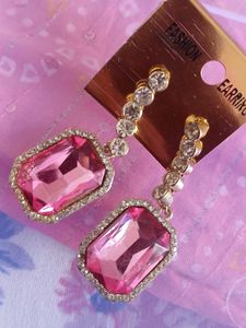 Pink Fashion Earrings