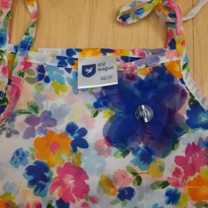 beautiful tutu skirt floral top birthday party dress for 2-4 yr old