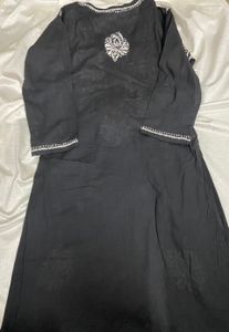 Black Chikankari Kurti