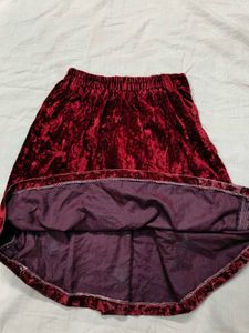 Velvet Red Button-Down Suit