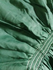 Green Puff Sleeve Dress
