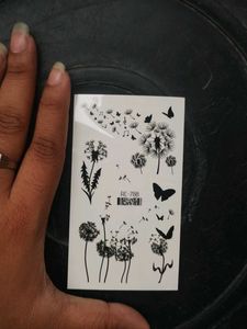 Temporary tattoo- Butterfly and flower