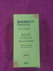 BrownSkin Beauty Sunscreen SunLit Serum
