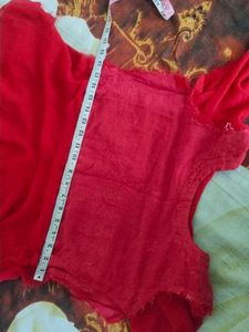 Red Embroidered Kurta Set