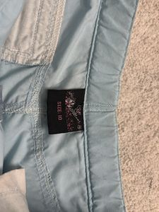 Light Blue Cargo Skorts