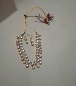 Diamond Necklace Set With Earing