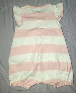 Cute Striped Baby Romper