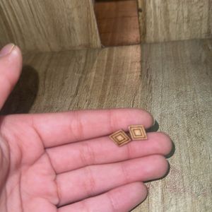 Wooden Stud Earring Set