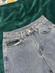 Wide Leg Denim Jeans