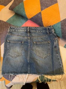 Blue Denim Skirt