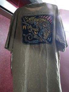Beige Tshirt Printed Back
