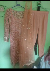 Elegant Red Anarkali Suit with Dupatta