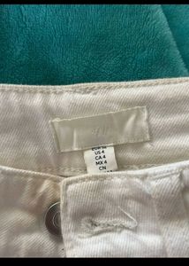 H&amp;M White Wide Leg Pants