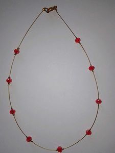 Red Beaded Necklace