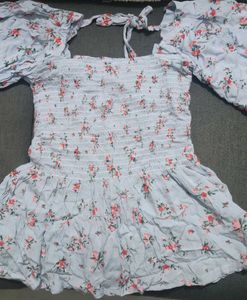 Floral Print Crop Top