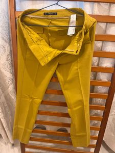 Zara Basic Yellow Pants