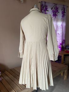 Vintage Pleated Shirt Dress