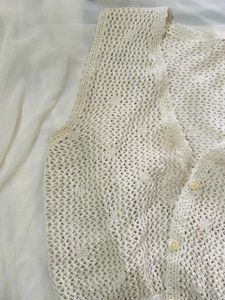 Crochet Knit Vest