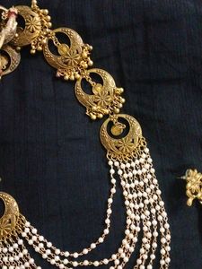Moti Chain Handmade Costomized Necklace Set