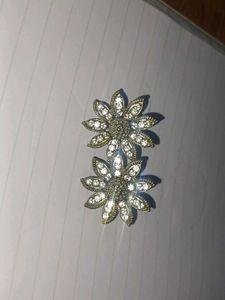 Floral Rhinestone Earrings