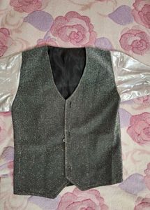 Sparkly Silver Vest