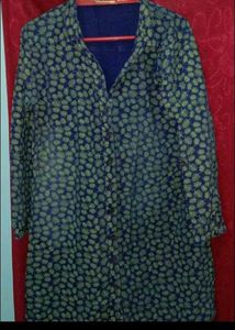 Stylish Blue Shirt Dress