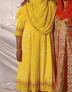 Ethnic Yellow Printed Kurta With Dupatta