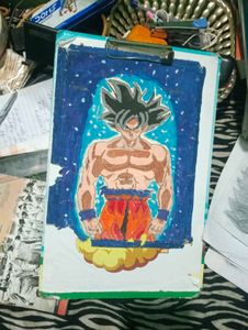 Goku paint drawing