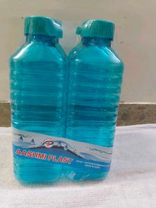 Set of 4 Blue Water Bottles