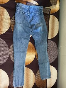 Acid Wash High-Waisted Jeans