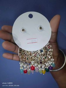 Colorful Beaded Dangle Earrings